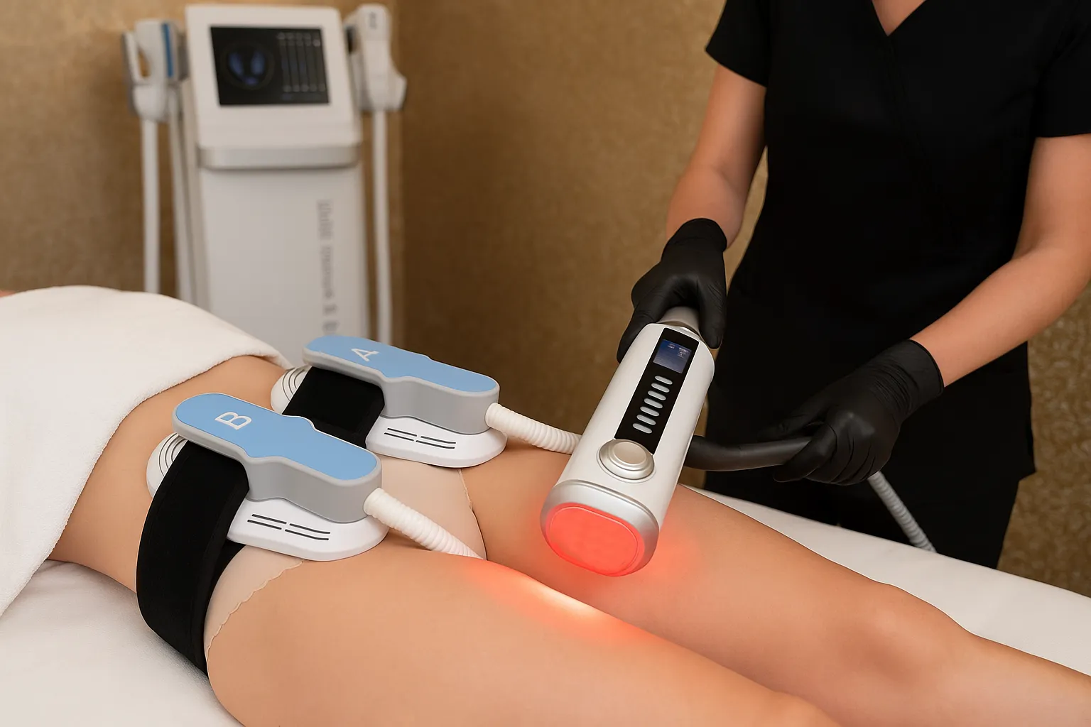 EMS + RF body sculpting session at Euphoria Aesthetics & Laser in downtown St. Petersburg, Florida