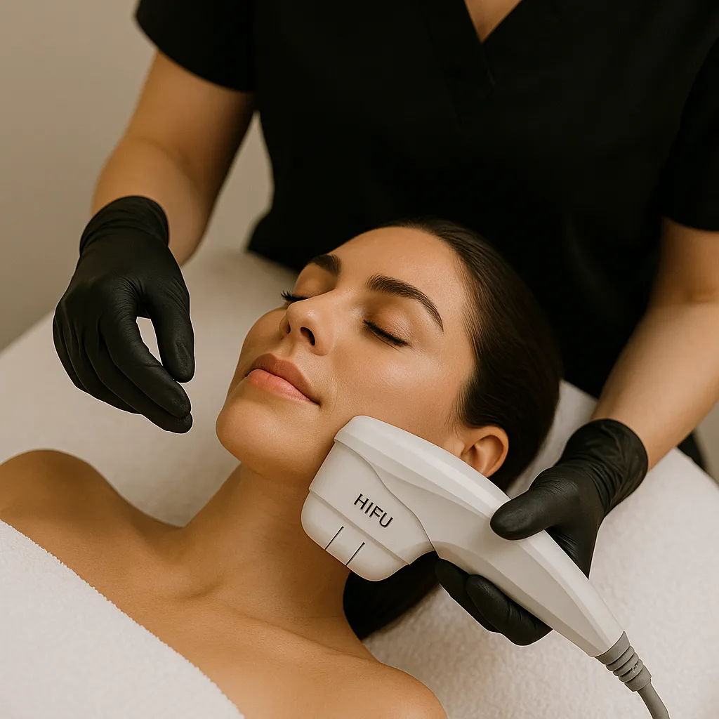 HIFU skin tightening treatment setting at Euphoria Aesthetics & Laser in downtown St. Petersburg, Florida
