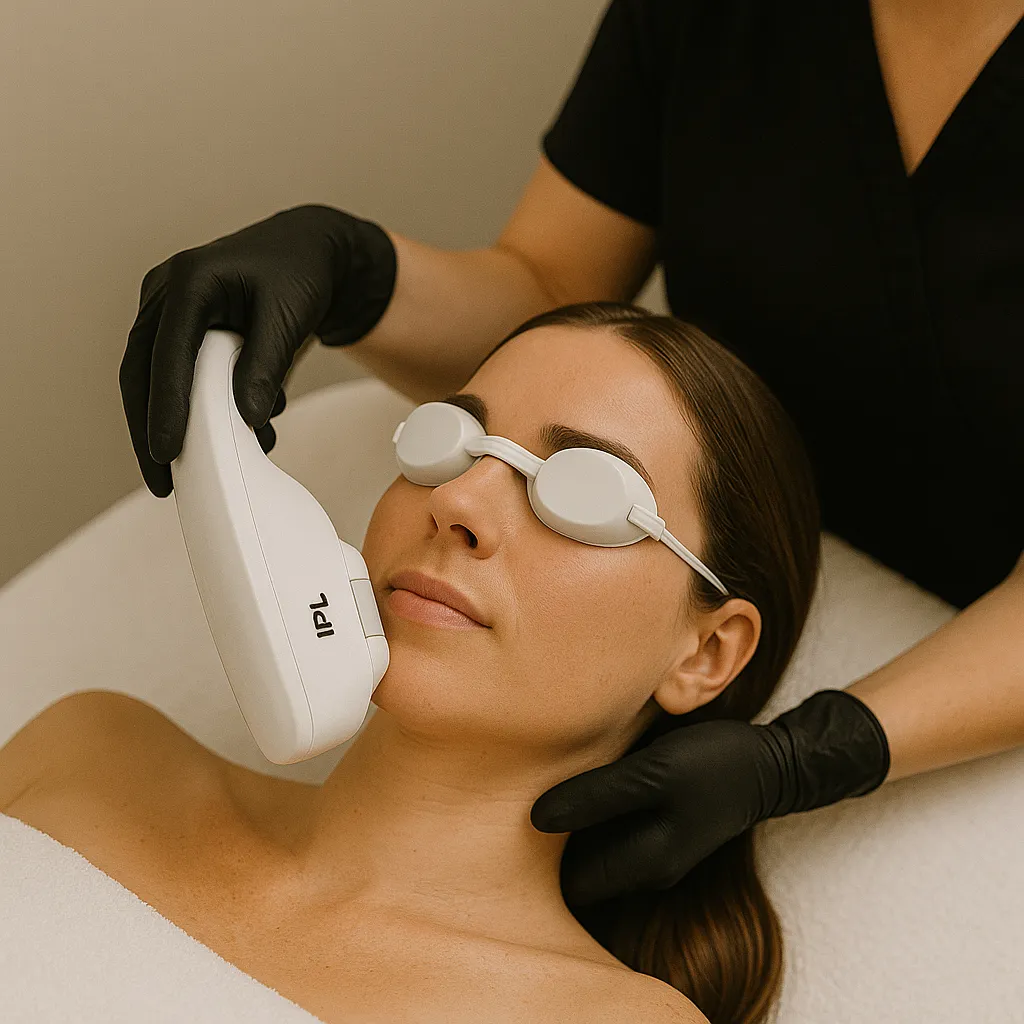 IPL photofacial skin rejuvenation setting at Euphoria Aesthetics & Laser in downtown St. Petersburg, Florida
