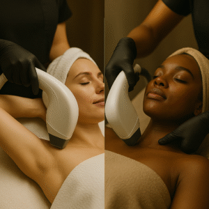 808nm diode laser hair removal on darker skin — safe treatment by Euphoria Aesthetics & Laser in St. Petersburg, FL