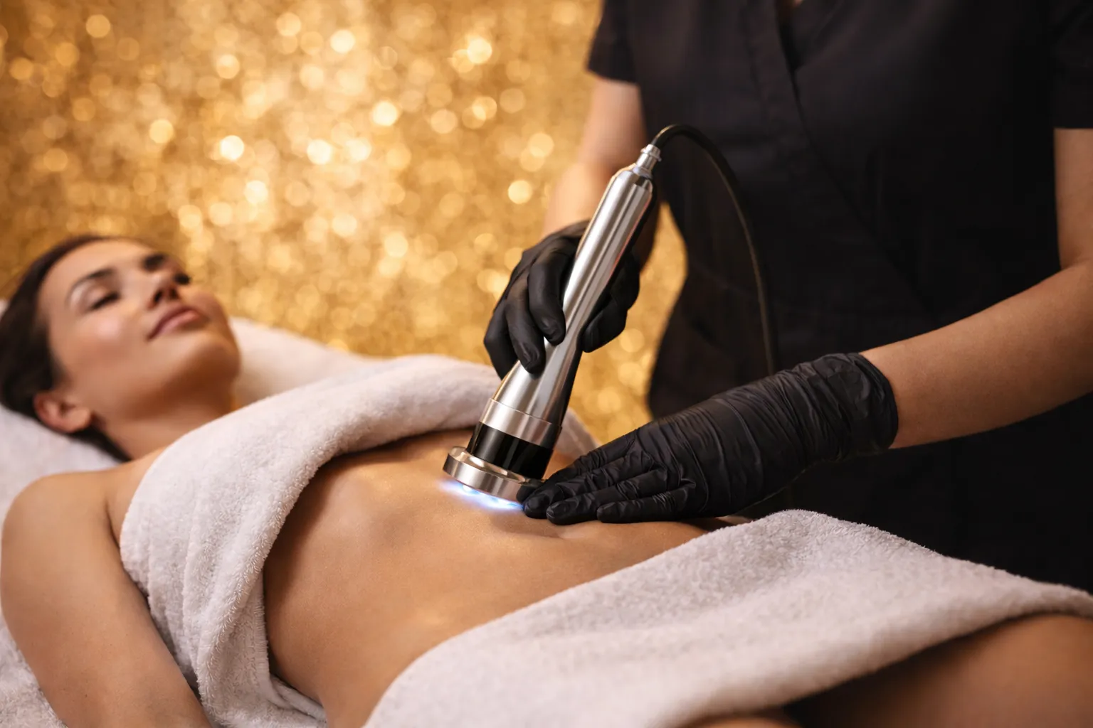 Cavitation fat reduction treatment at Euphoria Aesthetics & Laser in downtown St. Petersburg, Florida