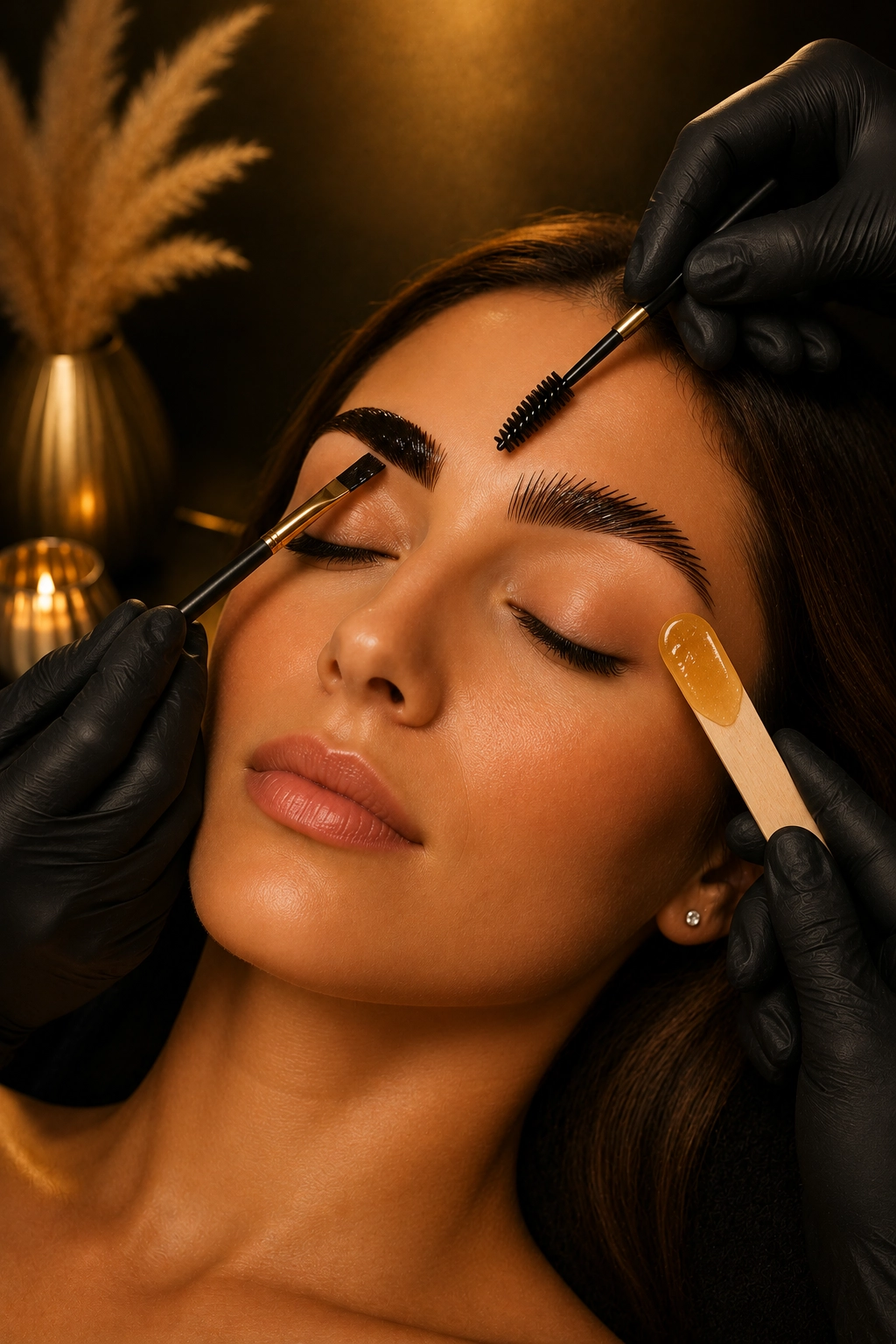 Luxury brow lamination, tint, and wax service at Euphoria Aesthetics and Laser in downtown St. Petersburg, Florida